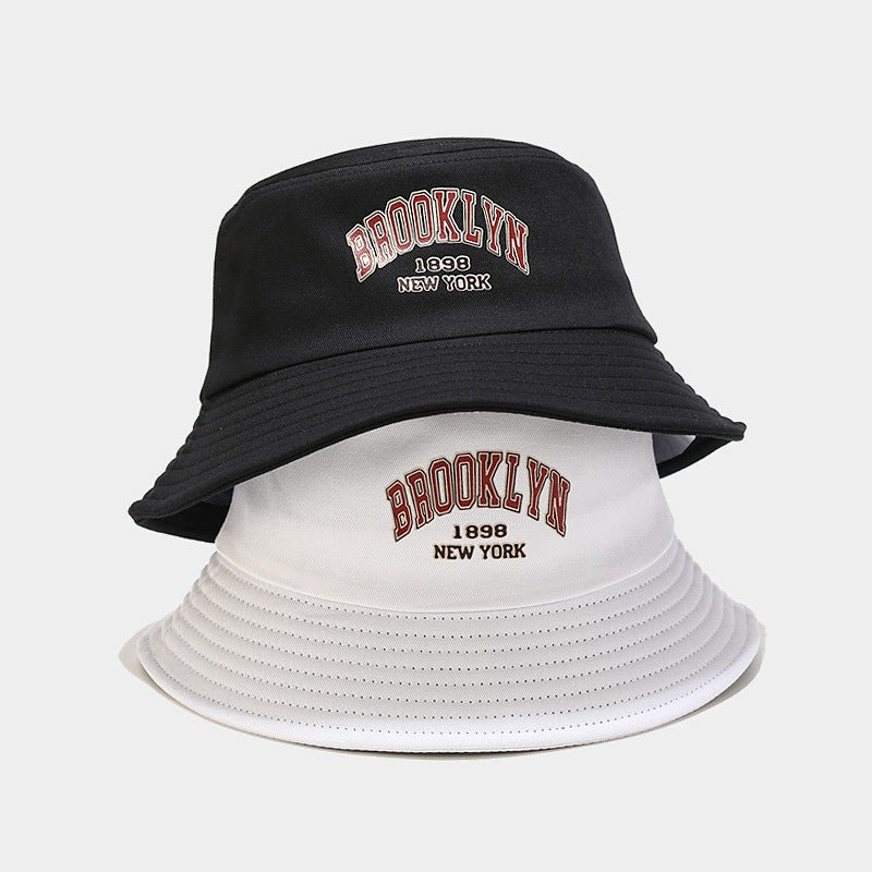 Brooklyn Embroidered Bucket Hat | 6-Color Classic Fisherman Cap