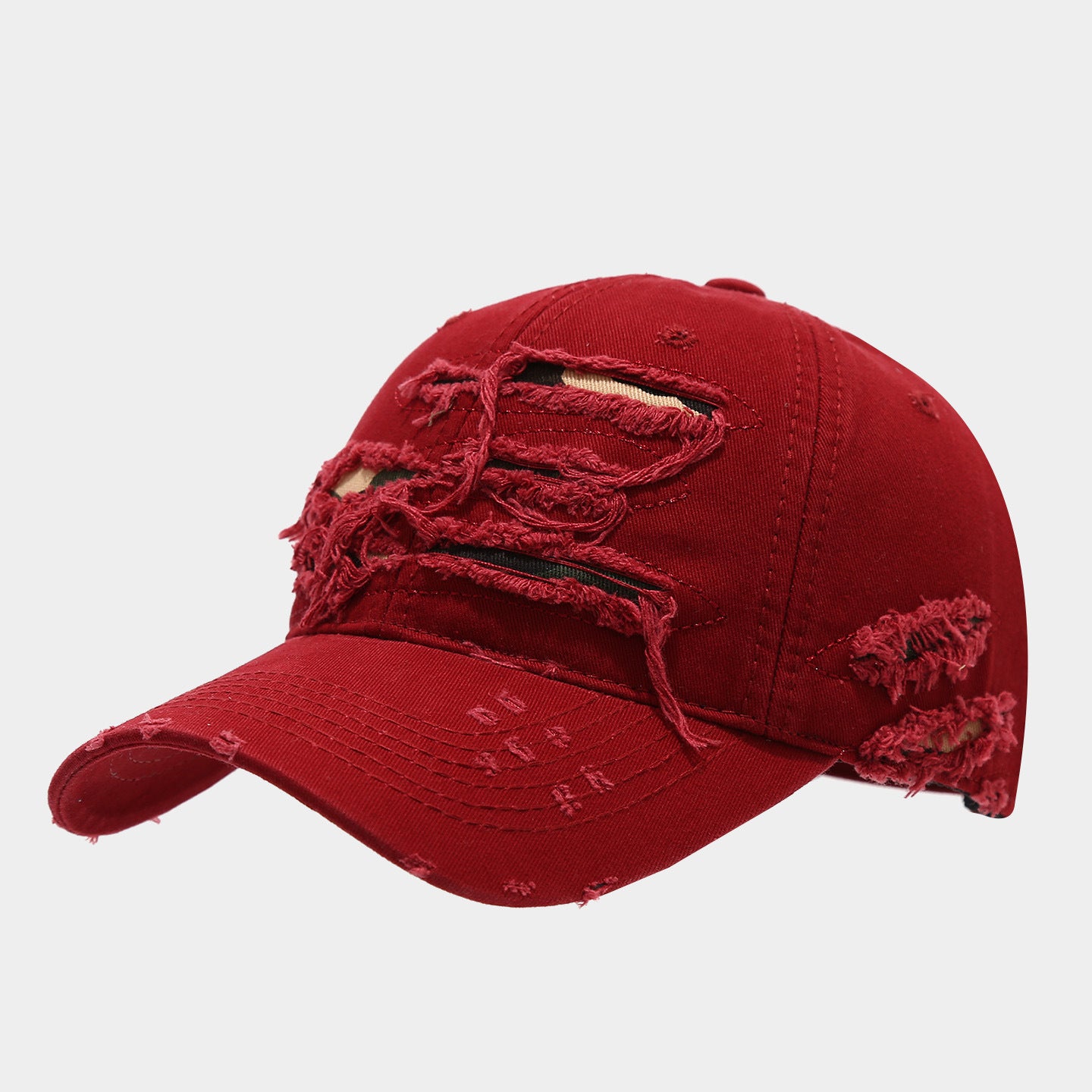 Heavy Distressed Ripped Baseball Cap | Vintage Worn Streetwear Hat | Byerclub