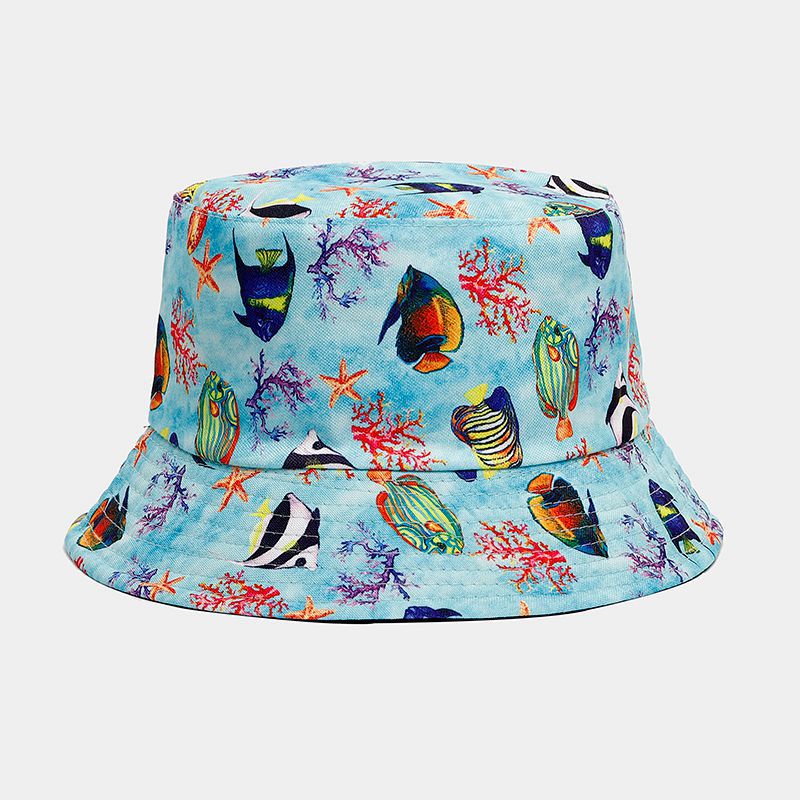 Ocean Bucket Hat Collection | 9-Design Marine Life Fisherman Cap