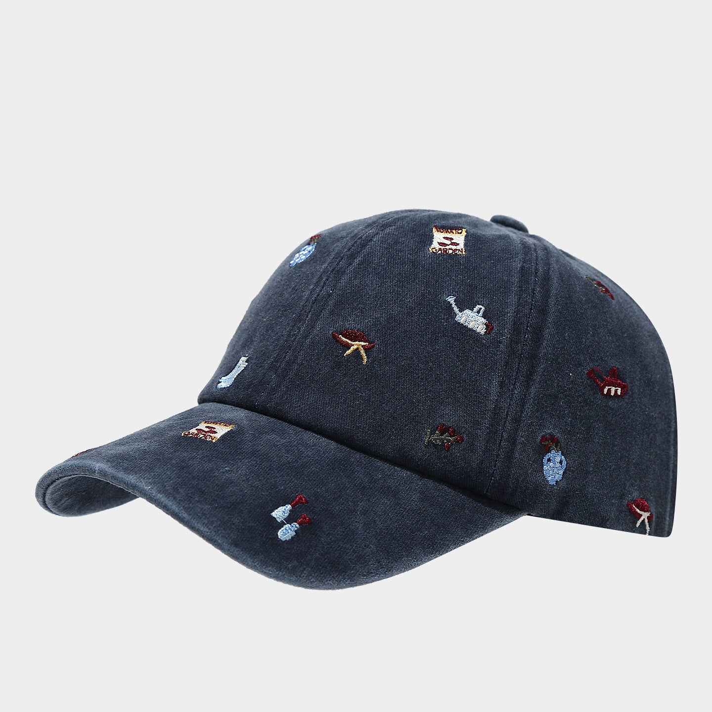 Corduroy Camping Baseball Cap | Mini Embroidered Outdoor Hat | Byerclub