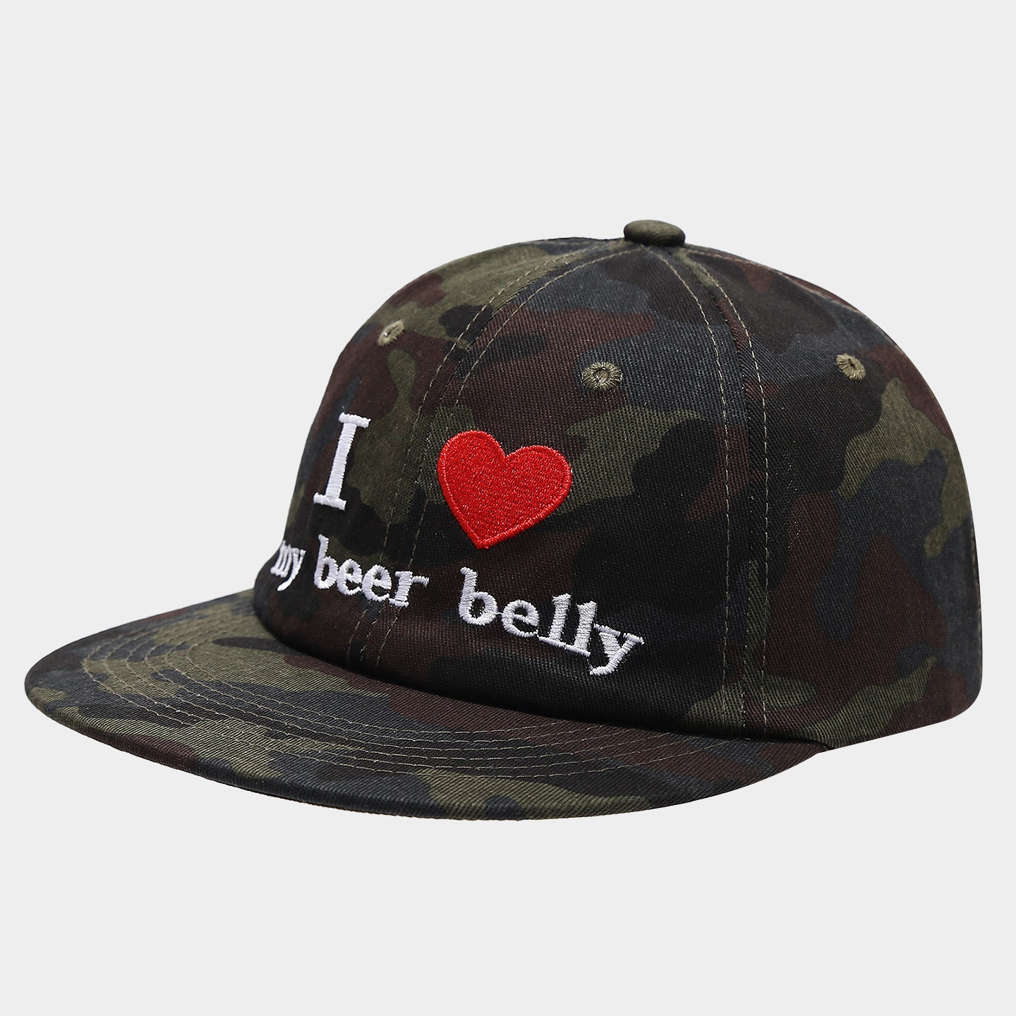 Leopard Print Baseball Cap | "I Love Beer Ball" Embroidered Heart Hat | Byerclub