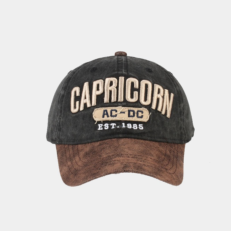 Vintage Washed Baseball Cap | 4-Color Embroidered Trucker Hat