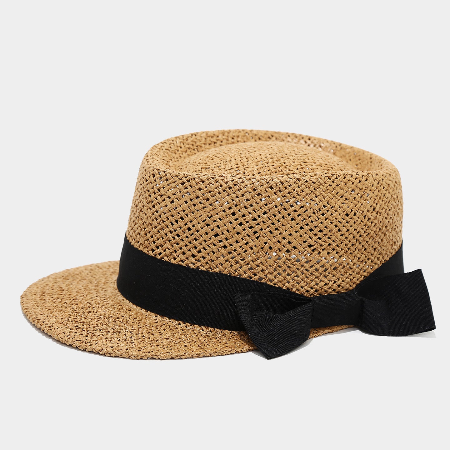 Woven Straw Baseball Cap | Breathable Summer Hat with Canvas Brim | Byerclub