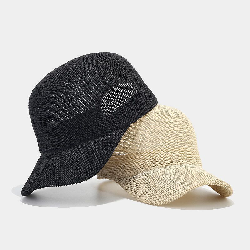 Woven Straw Baseball Cap | Breathable Summer Hat with Canvas Brim | Byerclub