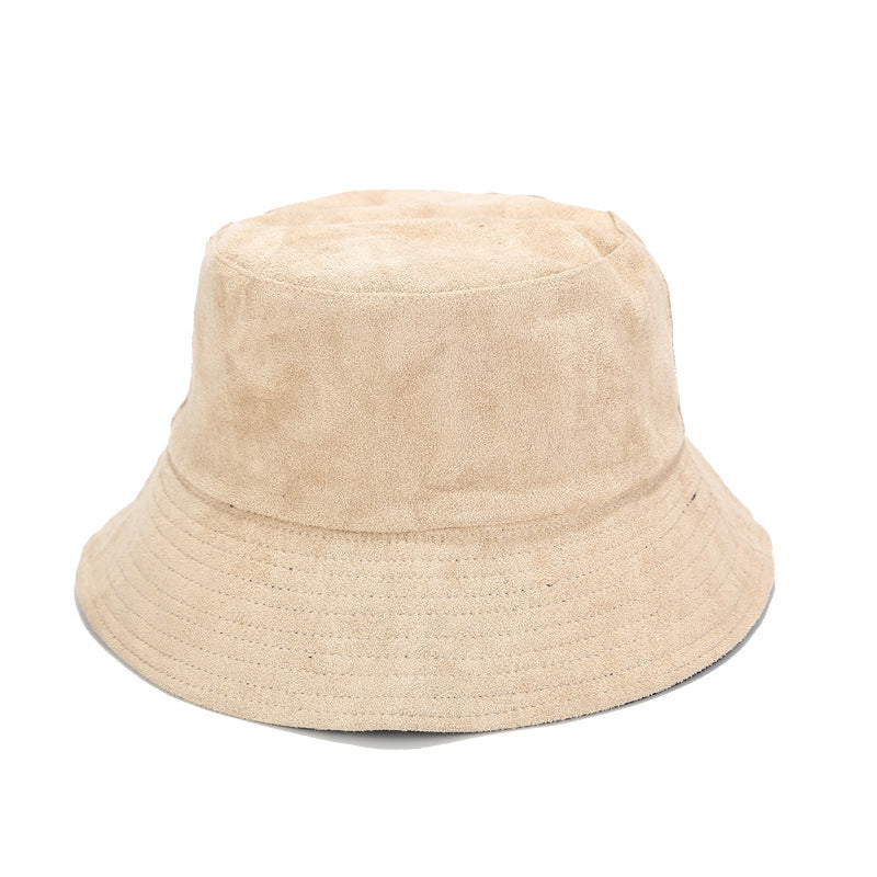 Suede Bucket Hat | Wide Brim Faux Leather Fisherman Cap