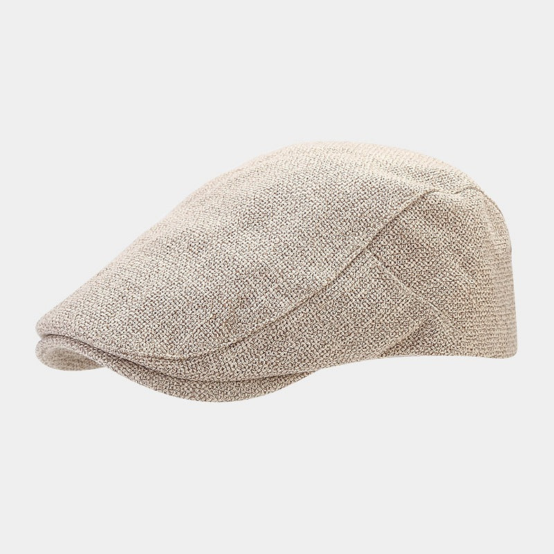 Linen Flat Cap | 5-Color Summer Ivy Hat