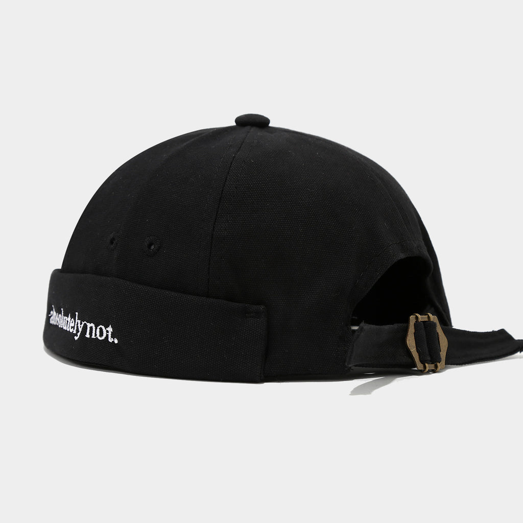 Absolutely Not Docker Cap | 6-Color Strapback Brimless Hat