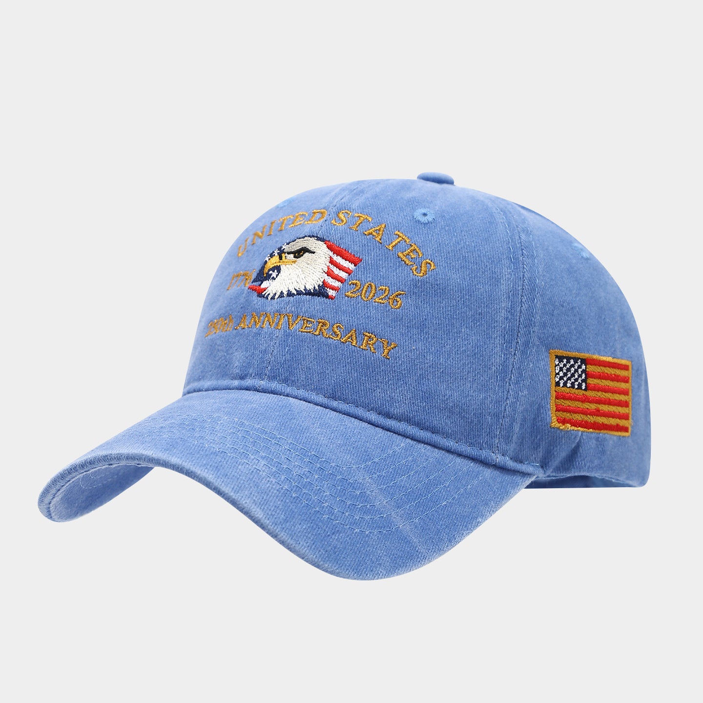 USA 250th Anniversary Eagle Cap | Vintage Patriotic Baseball Hat | American Flag Dad Cap