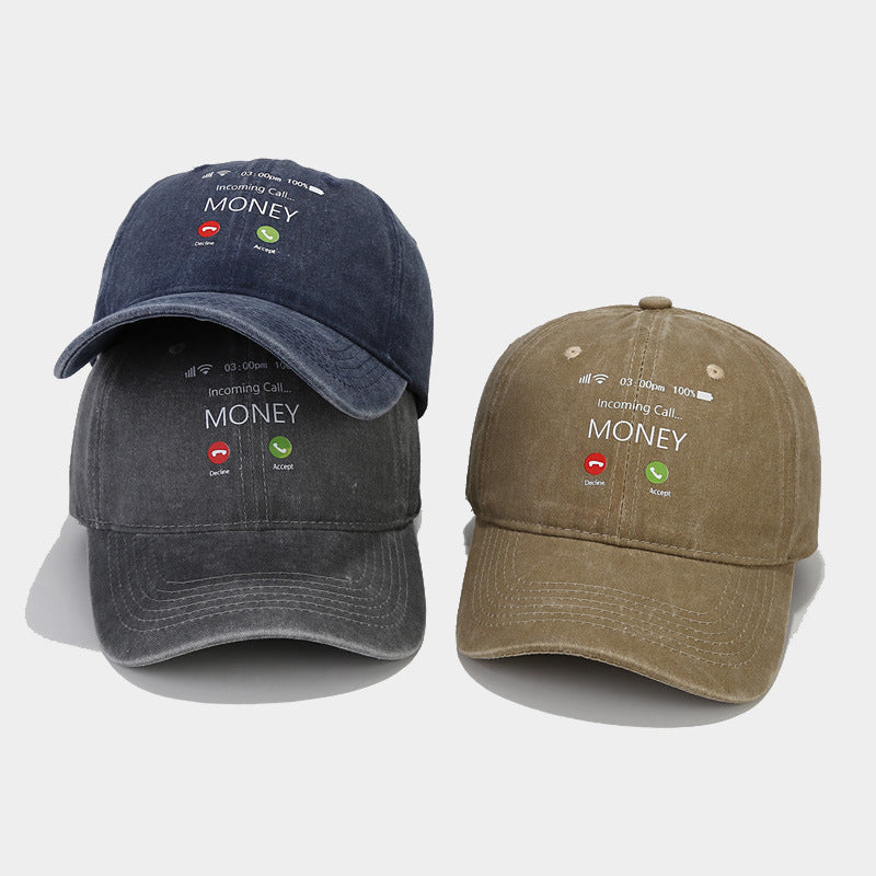 Money Call Washed Cap | 4-Color Vintage Dad Hat