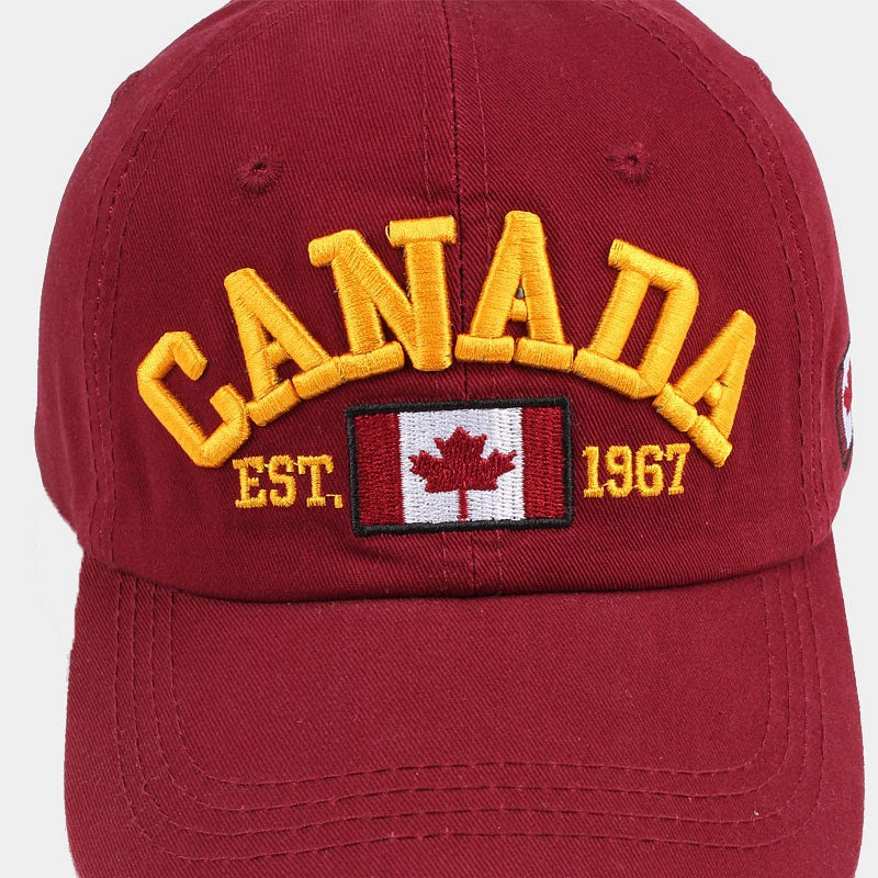 Canada Maple Leaf Baseball Cap | 5-Color Embroidered Trucker Hat