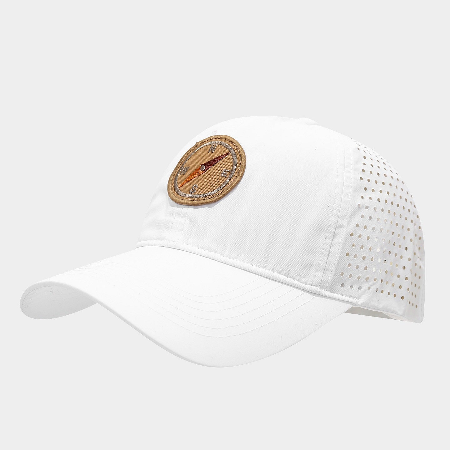 Compass Patch Perforated Cap | Quick-Dry Outdoor Baseball Hat | Byerclub