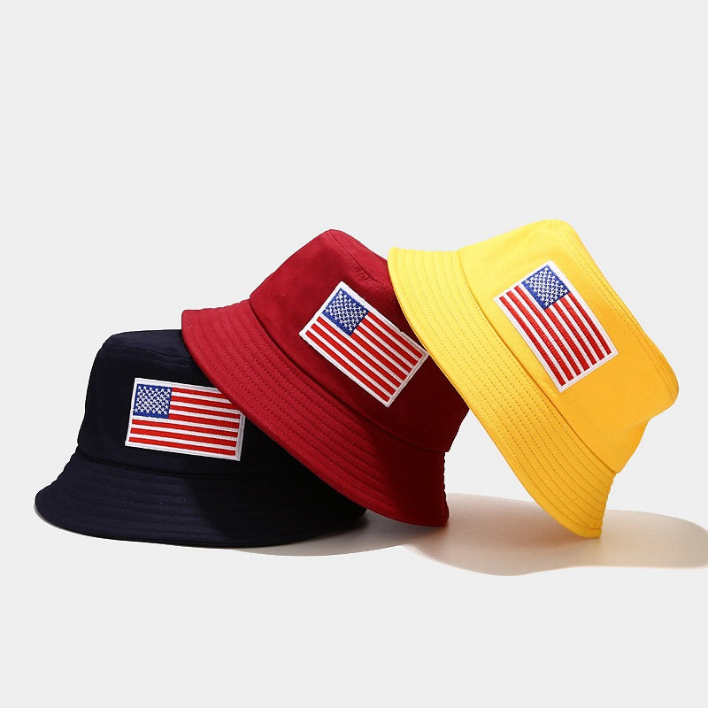 USA Flag Bucket Hat | 6-Color Patriotic Fisherman Cap