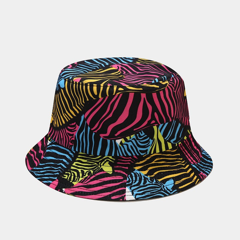 Floral Print Bucket Hat | Reversible Tropical Fisherman Cap