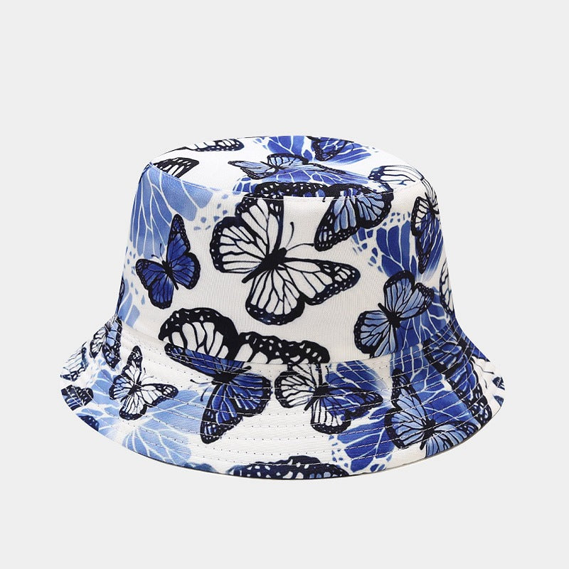 Floral Print Bucket Hat | Reversible Tropical Fisherman Cap