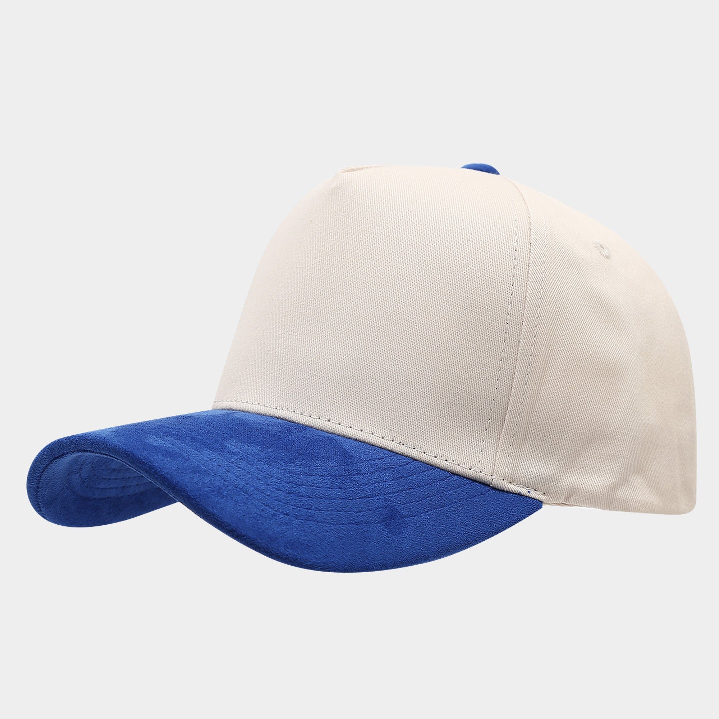 Vintage Two-Tone Baseball Cap – Cotton Suede Brim Dad Hat, 9 Color Combos | Byerclub
