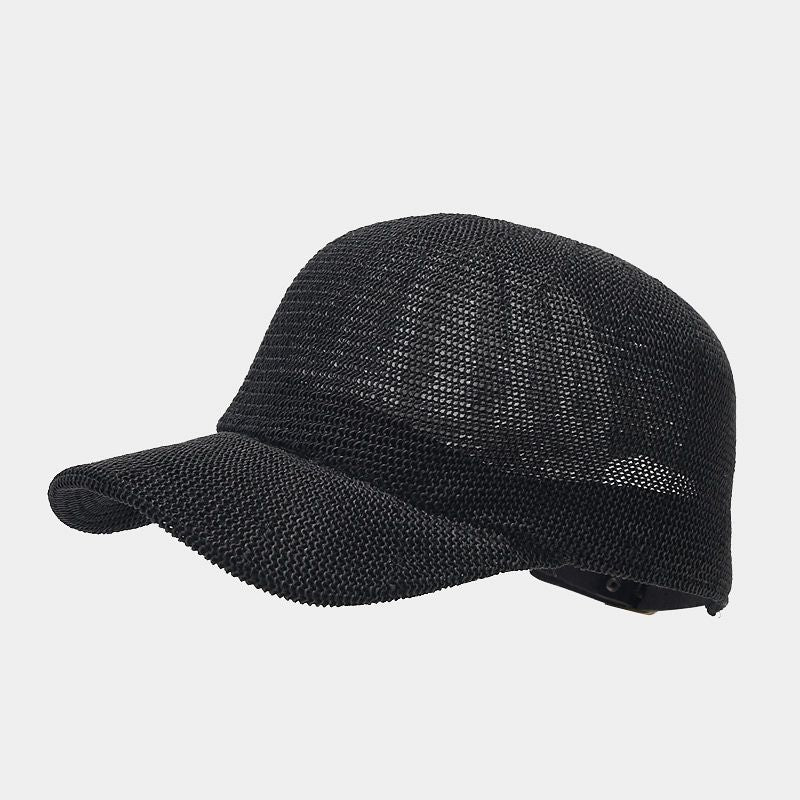 Woven Straw Baseball Cap | Breathable Summer Hat with Canvas Brim | Byerclub