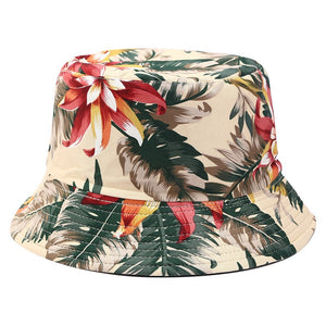 Floral Print Bucket Hat - B