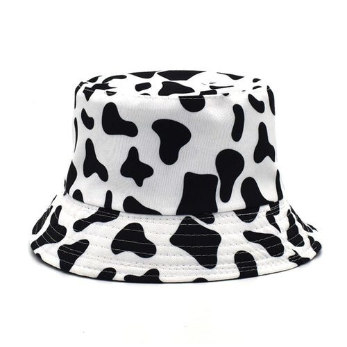 Fruit Print Bucket Hat - Cow