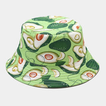 Load image into Gallery viewer, Fruit Print Bucket Hat - Big Avocado