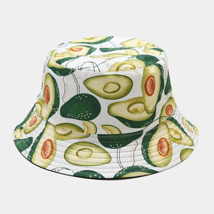 Fruit Print Bucket Hat - Big Avocado