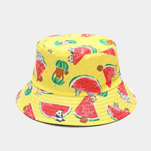 Load image into Gallery viewer, Fruit Print Bucket Hat - Watermelon Animal