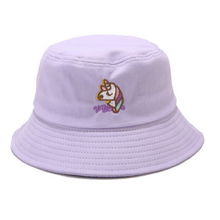 Load image into Gallery viewer, Embroidery Bucket Hat - Unicorn