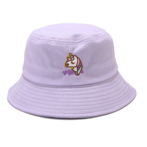 Embroidery Bucket Hat - Unicorn