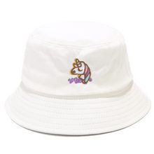 Load image into Gallery viewer, Embroidery Bucket Hat - Unicorn