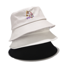 Load image into Gallery viewer, Embroidery Bucket Hat - Unicorn