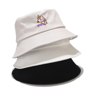 Embroidery Bucket Hat - Unicorn