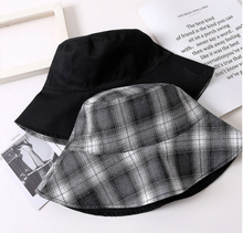 Load image into Gallery viewer, Women&#39;s Reversible Plaid Bucket Hat