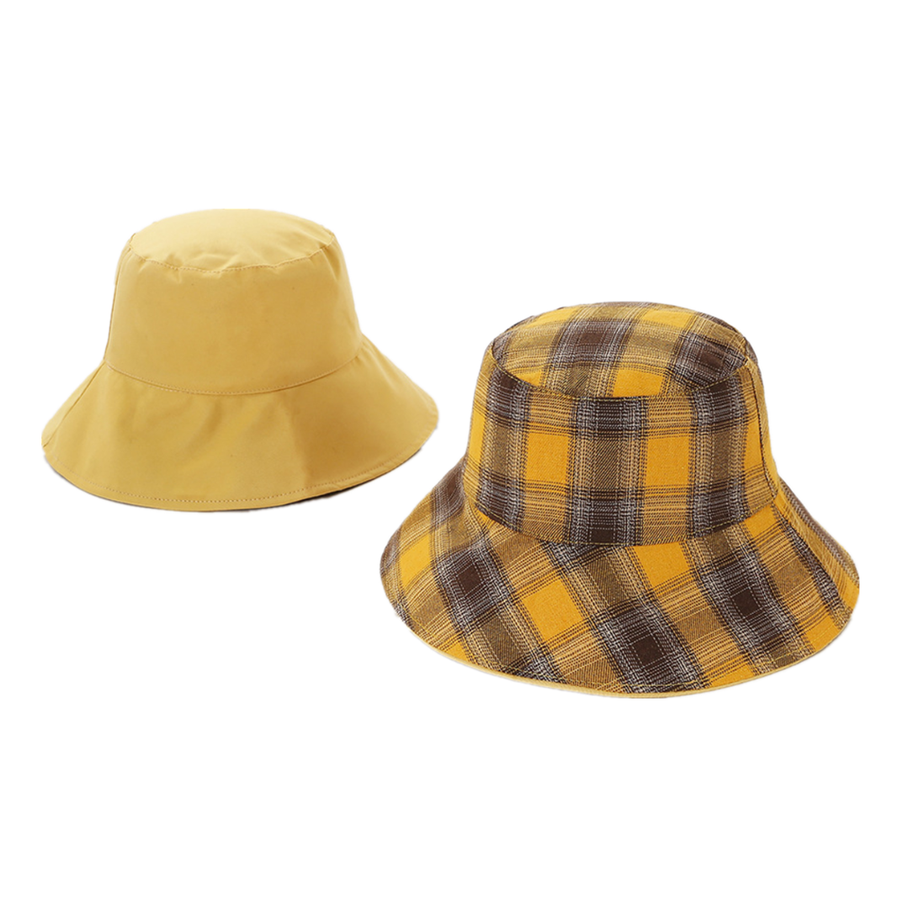 Women's Reversible Plaid Bucket Hat