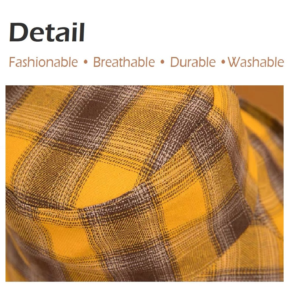 Women's Reversible Plaid Bucket Hat