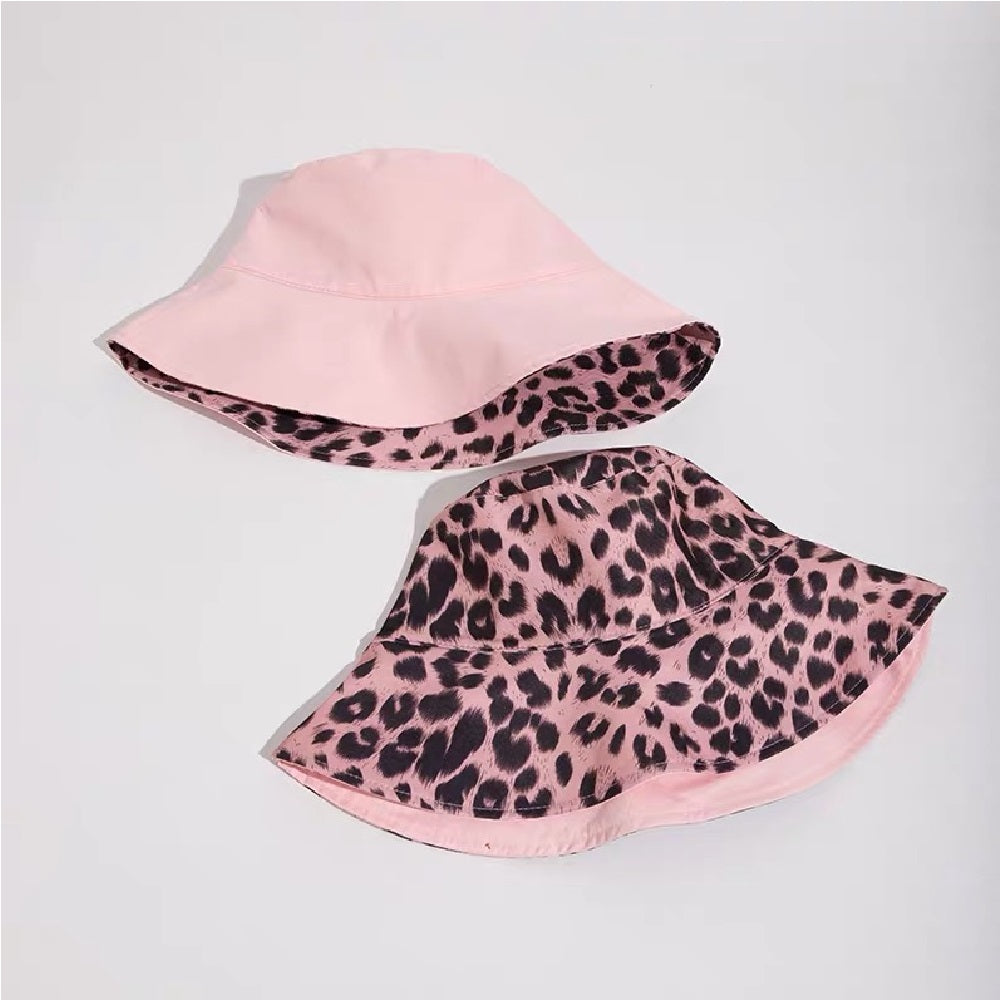 Women's Reversible Leopard Print Bucket Hat
