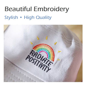 Embroidery Bucket Hat - Rainbow