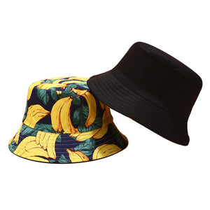 Fruit Print Bucket Hat - Banana