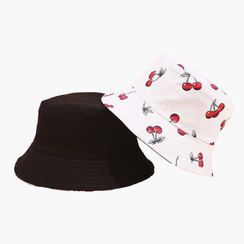 Cherry Print Bucket Hat