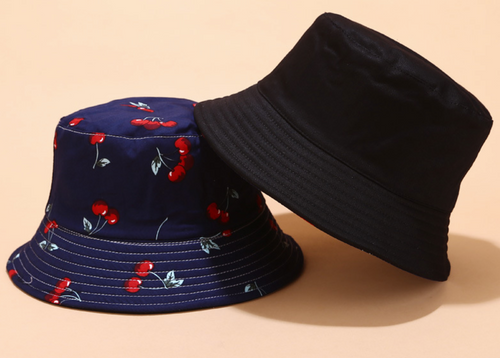 Cherry Print Bucket Hat