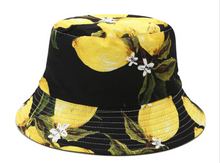 Load image into Gallery viewer, Fruit Print Bucket Hat - Lemon