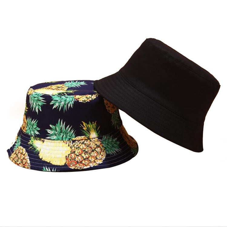 Fruit Print Bucket Hat - Pineapple