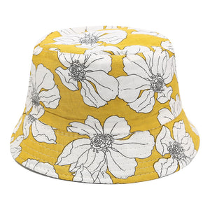 Floral Print Bucket Hat - A
