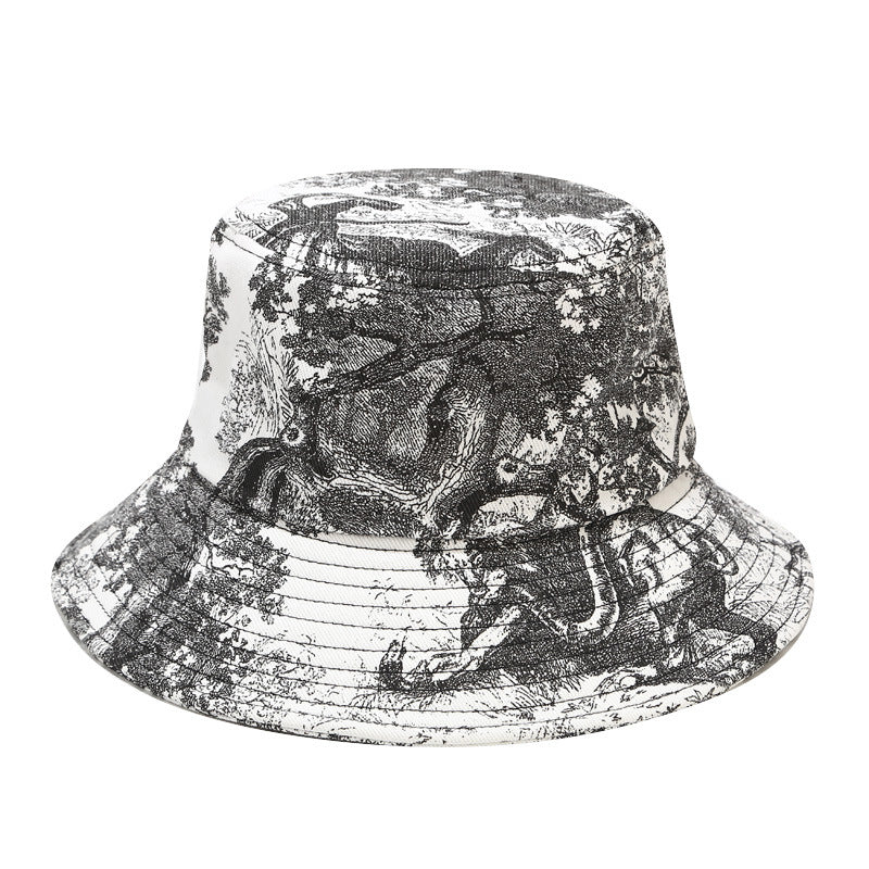 Floral Print Bucket Hat - E