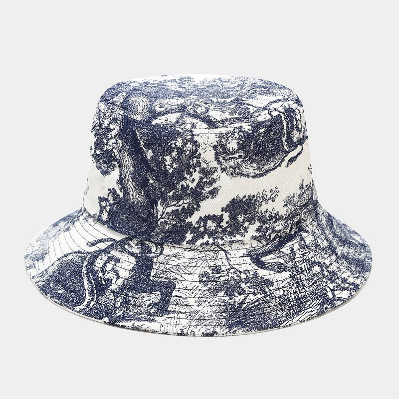 Floral Print Bucket Hat - E