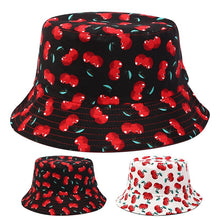 Load image into Gallery viewer, Fruit Print Bucket Hat - Cherry