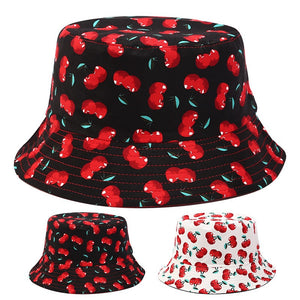 Fruit Print Bucket Hat - Cherry