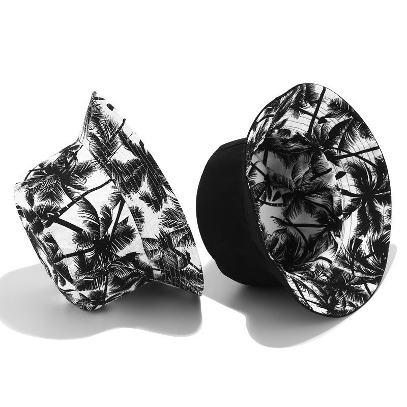 Fruit Print Bucket Hat - Coconut Tree