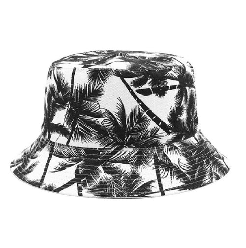 Coconut Tree Print Bucket Hat