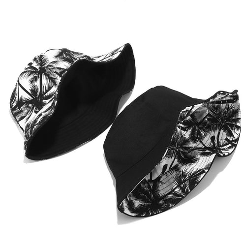 Coconut Tree Print Bucket Hat