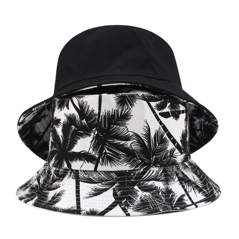 Fruit Print Bucket Hat - Coconut Tree