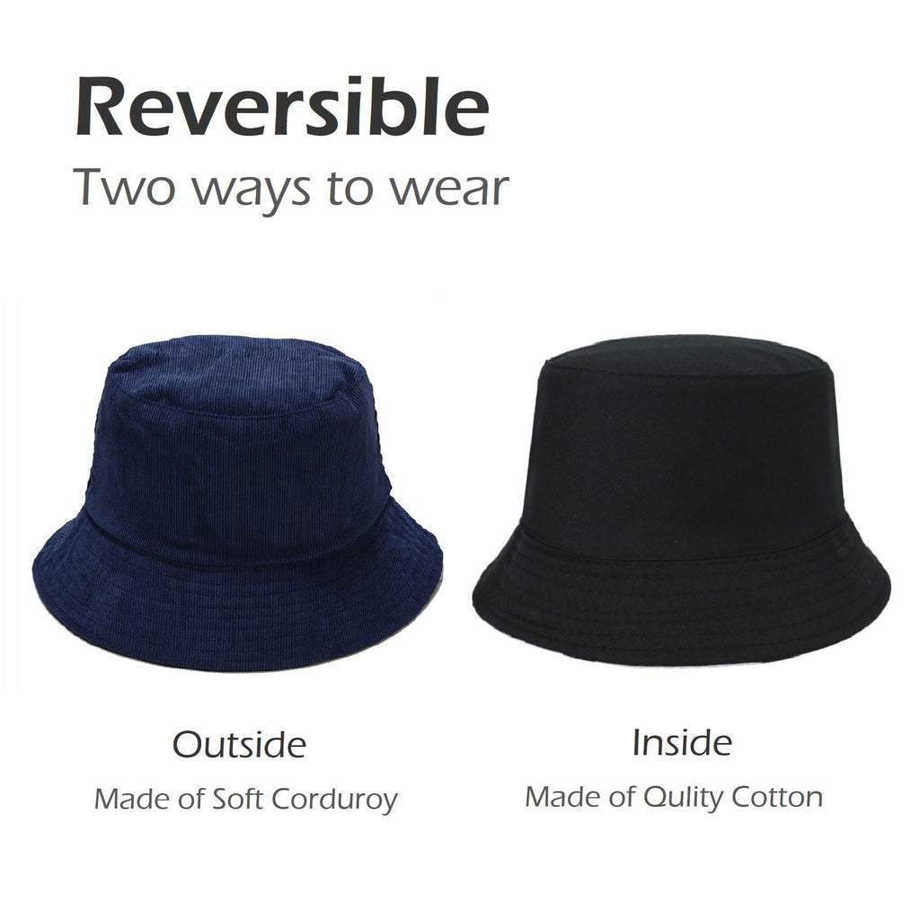 Women's Bucket Hat - Corduroy Solid